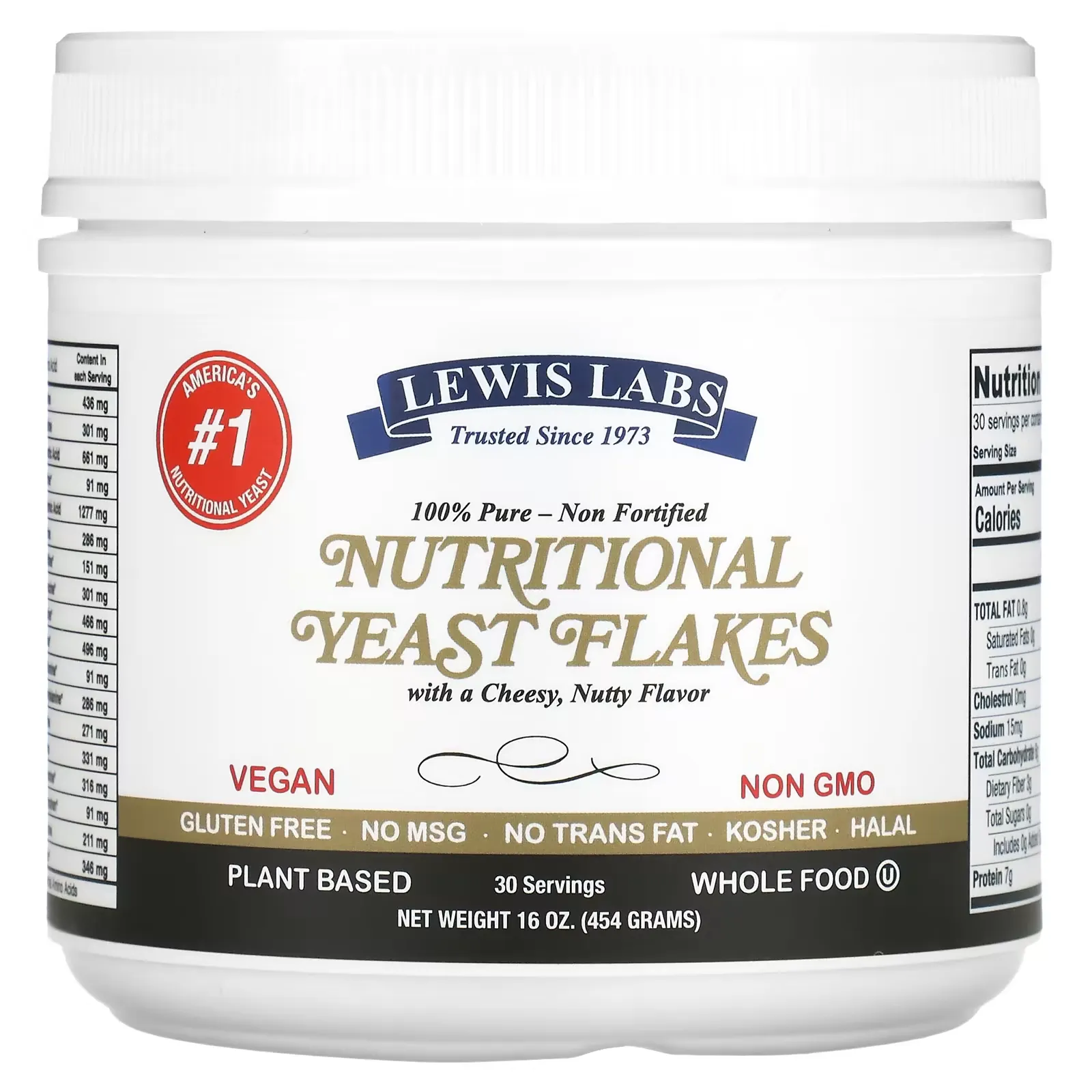 Nutritional Yeast Flakes, 16 oz (454 g)