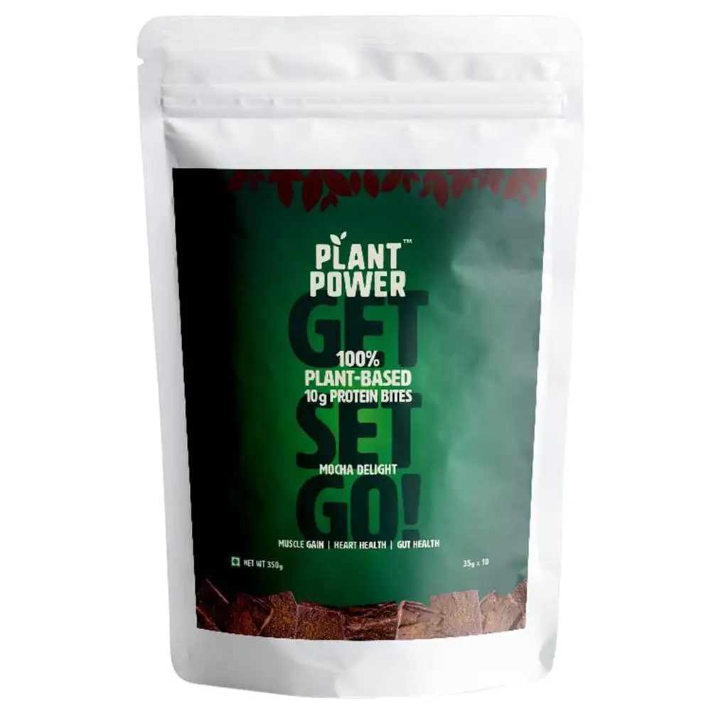 Plant Power Protein Bites (10g Protein),  10 bar(s)  Mocha Delight