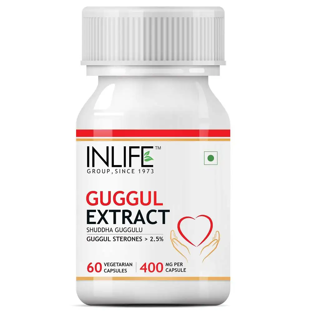 INLIFE Guggul Extract 400 mg,  60 capsules