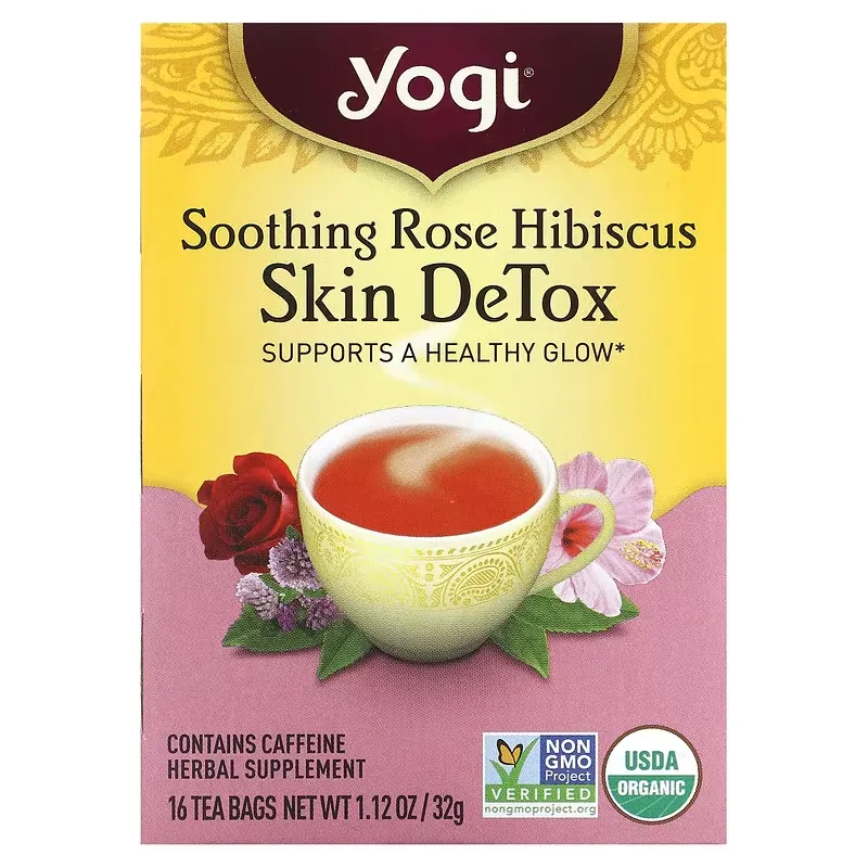 Skin DeTox, Soothing Rose Hibiscus, 16 Tea Bags, 1.12 oz (32 g)