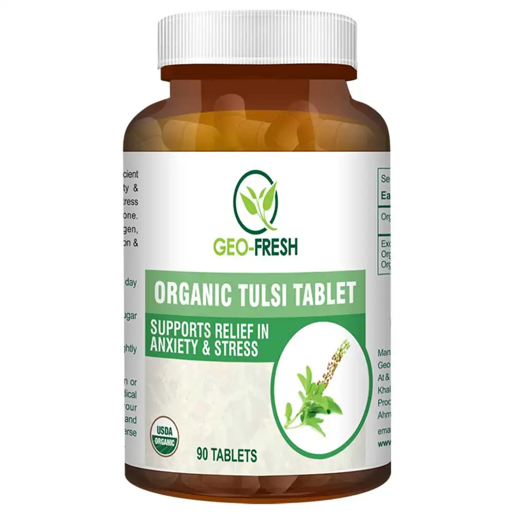 Geo Fresh Organic Tulsi 750 mg,  90 tablet(s)