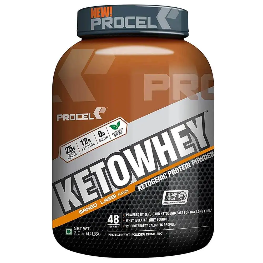 Procel Ketowhey Ketogenic Protein Powder,  4.4 lb  Mango Lassi