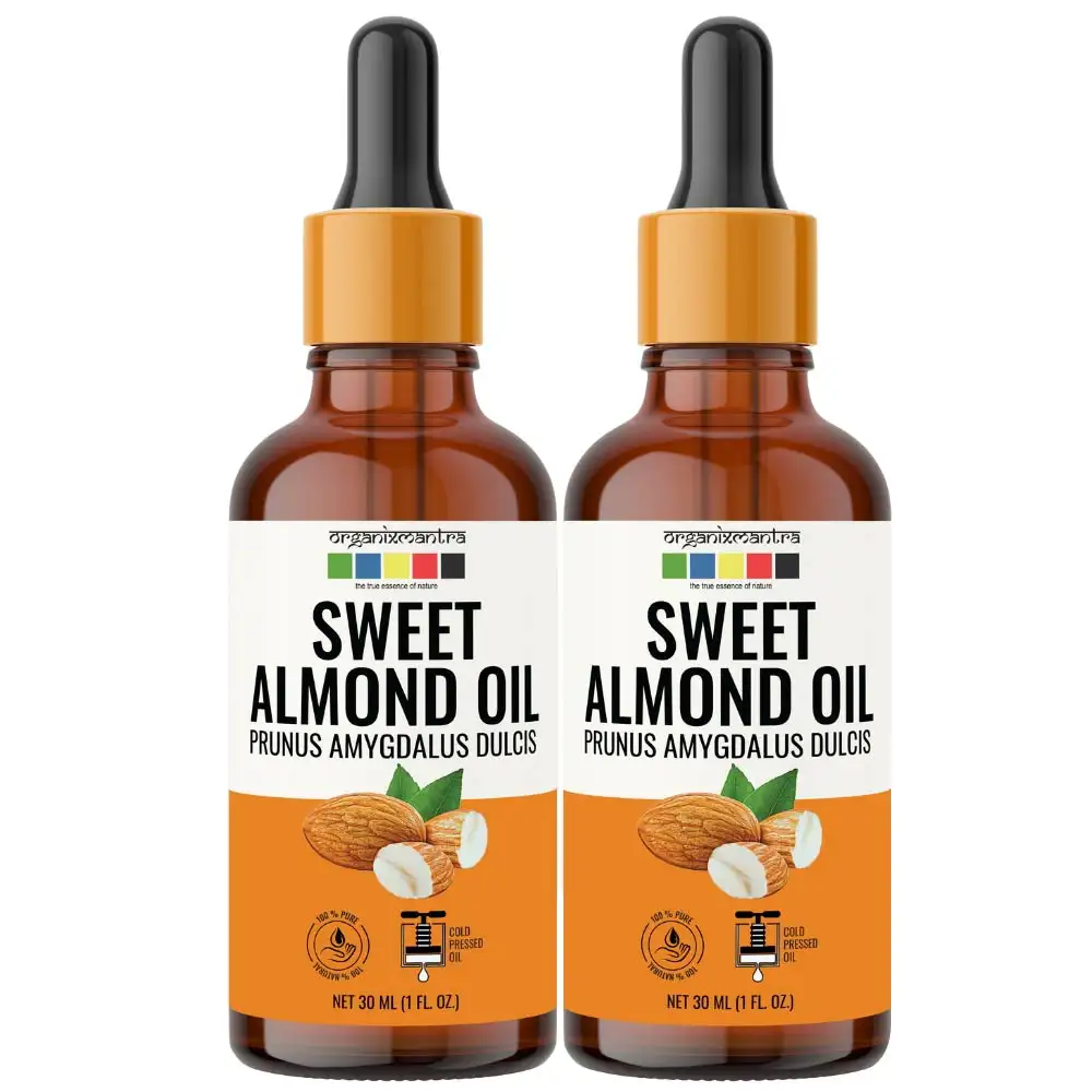 Organix Mantra Sweet Almond Oil - Pack of 2,  30 ml