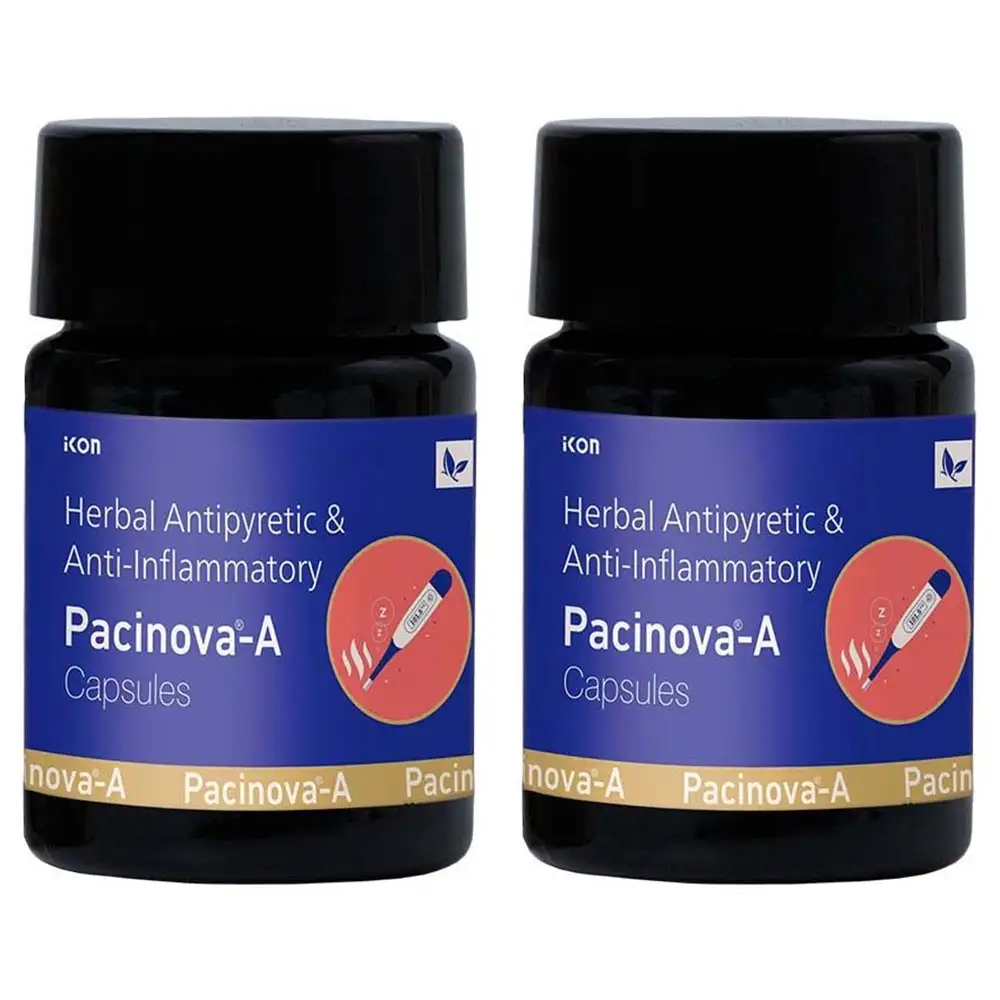 Pacinova-A Antipyretic & Anti-Inflammatory (Pack of 2),  10 capsules