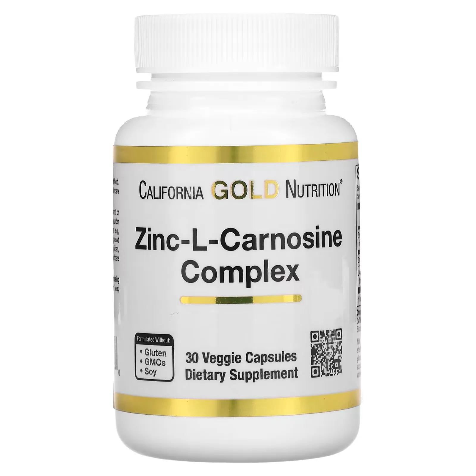 Zinc-L-Carnosine Complex, 30 Veggie Capsules