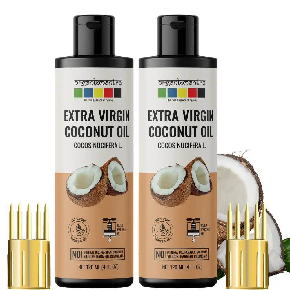 Organix Mantra Extra Virgin Coconut Oil - Pack of 2,  120 ml