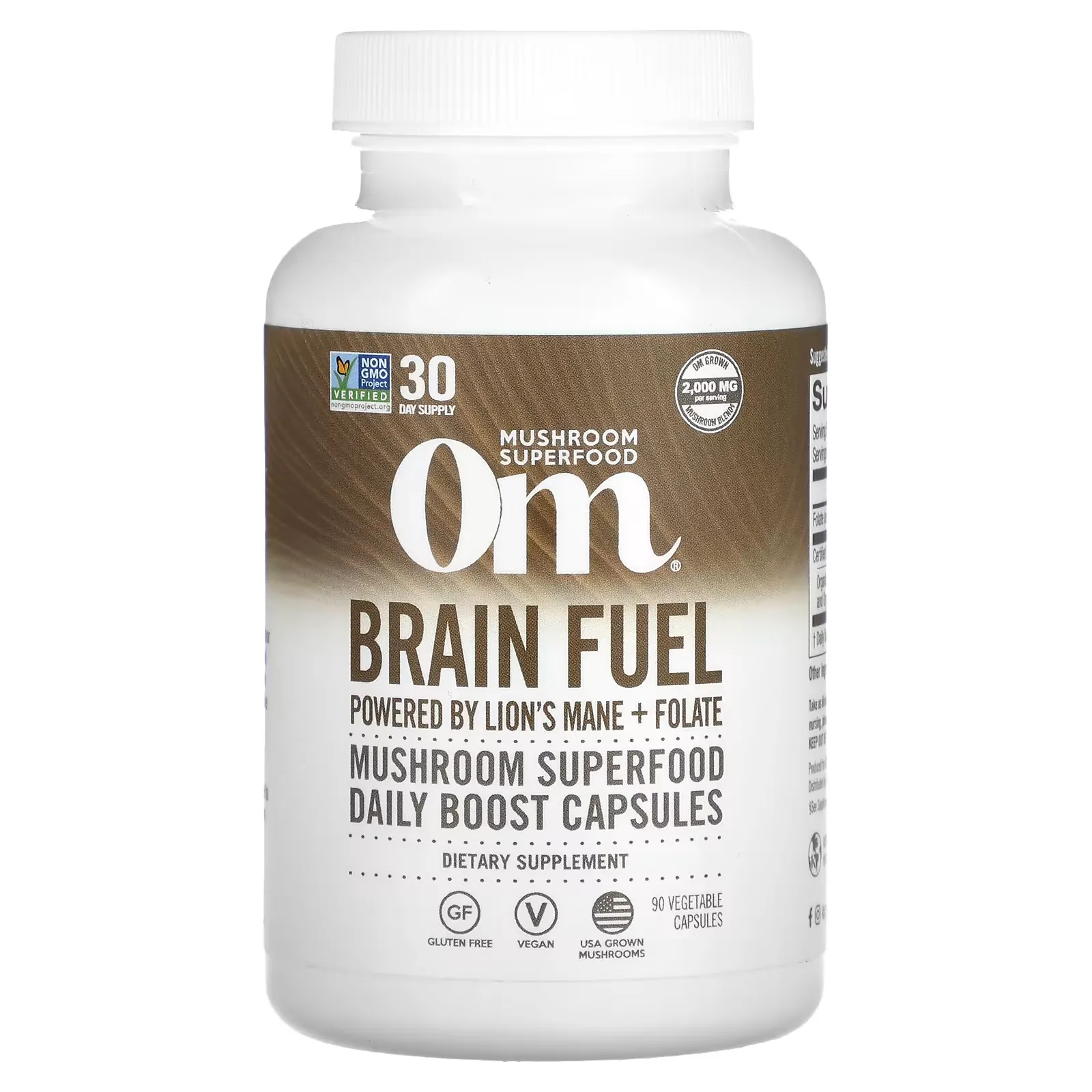 Brain Fuel, 2,000 mg, 90 Vegetable Capsules