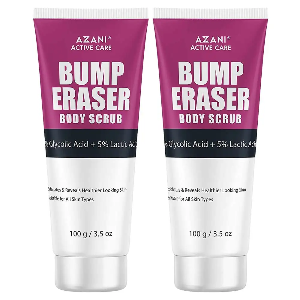 Azani Active Care Bump Eraser Body Scrub,  100 g  for All Skin Types (Pack of 2)