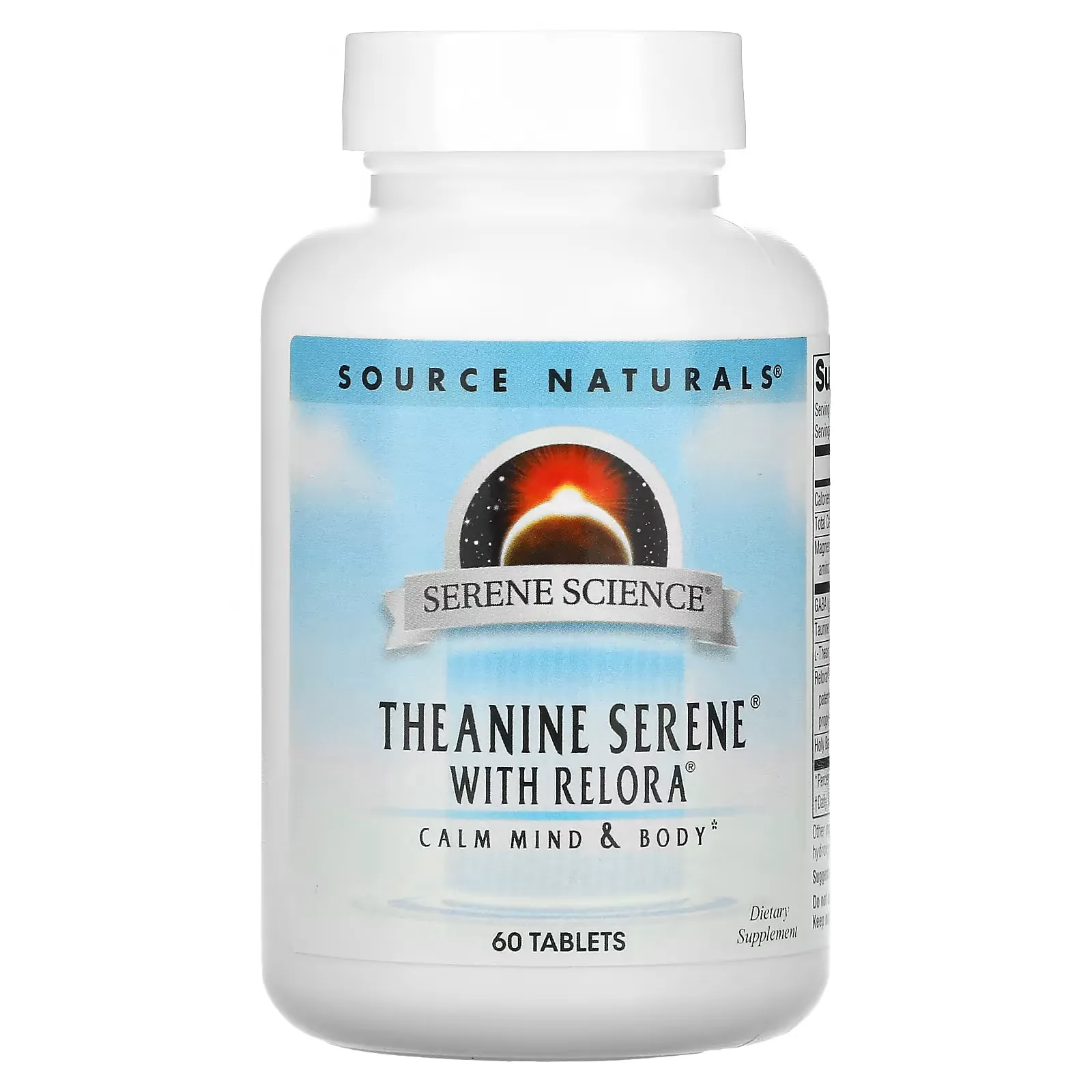 Serene Science, Theanine Serene with Relora, 60 Tablets