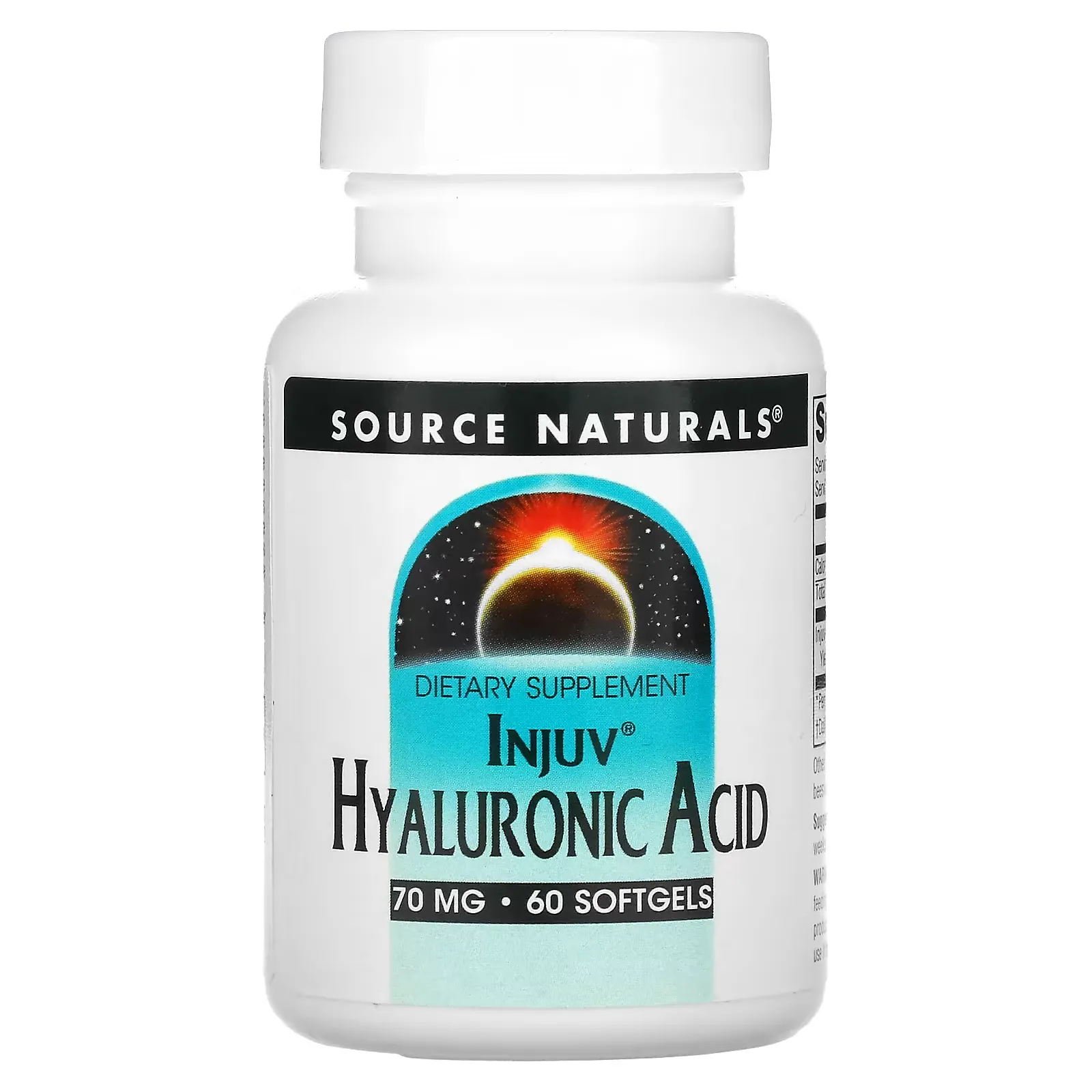 Injuv Hyaluronic Acid, 70 mg, 60 Softgels