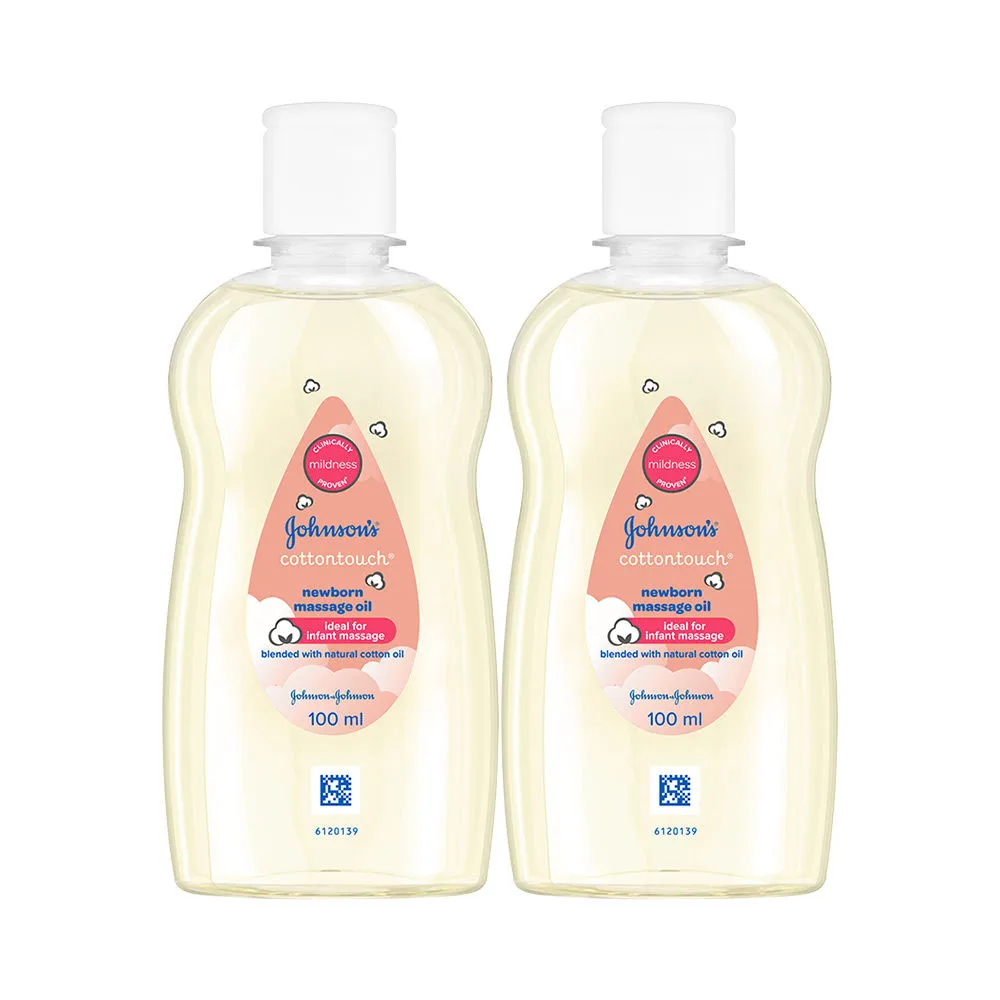 Johnson's Baby Cotton Touch Massage Oil (Pack of 2)