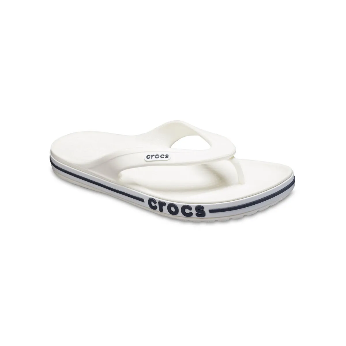 Crocs White Bayaband Unisex Flipflops (EURO 38-39)