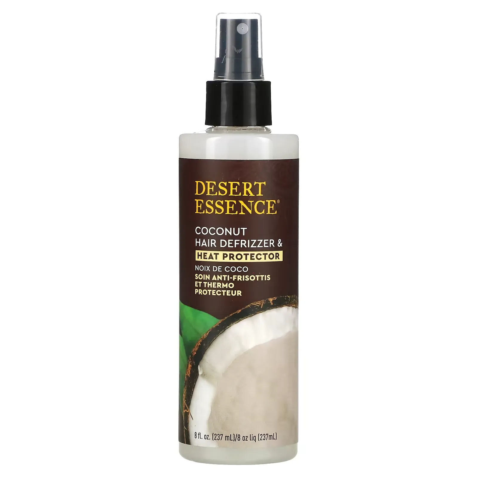 Coconut Hair Defrizzer & Heat Protector, 8 fl oz (237 ml)