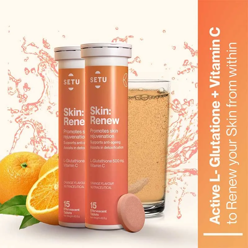 Setu Skin Renew Glutathione With Vitamin C For Clear, Glowing Skin