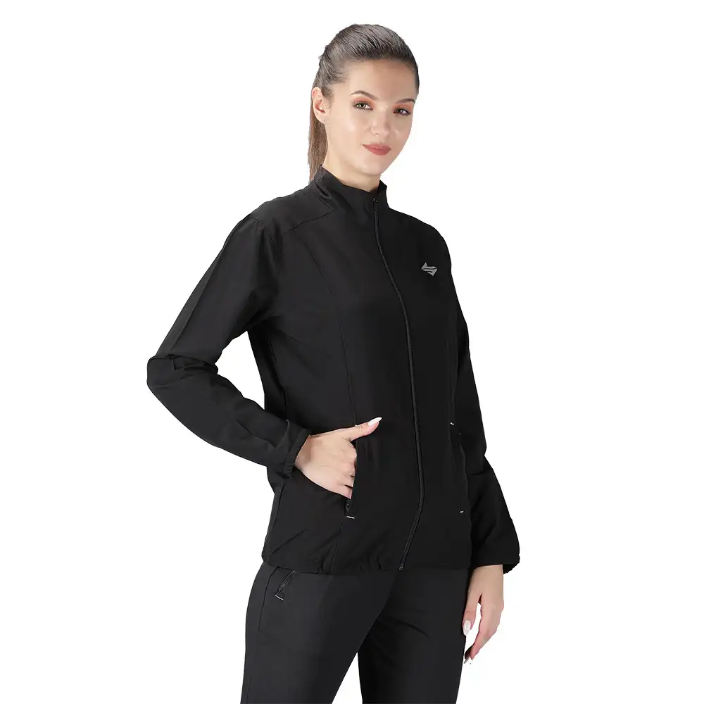 John Ally Winter Gym Jacket for Women,  Black  Medium