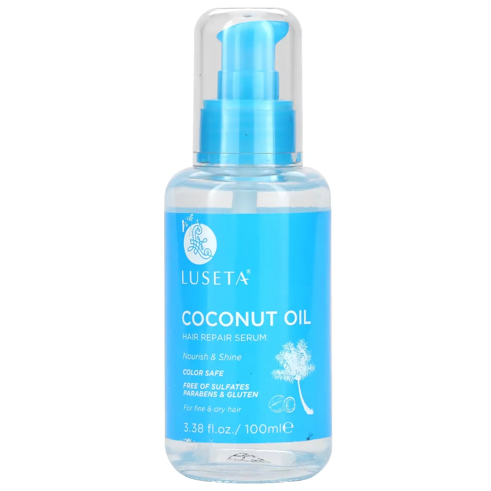 Coconut Oil, Hair Repair Serum, 3.38 fl oz (100 ml)