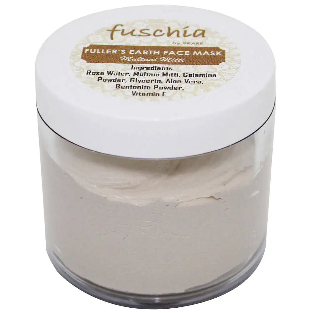 Fuschia Fullers Earth Face Mask,  100 g  Multani Mitti