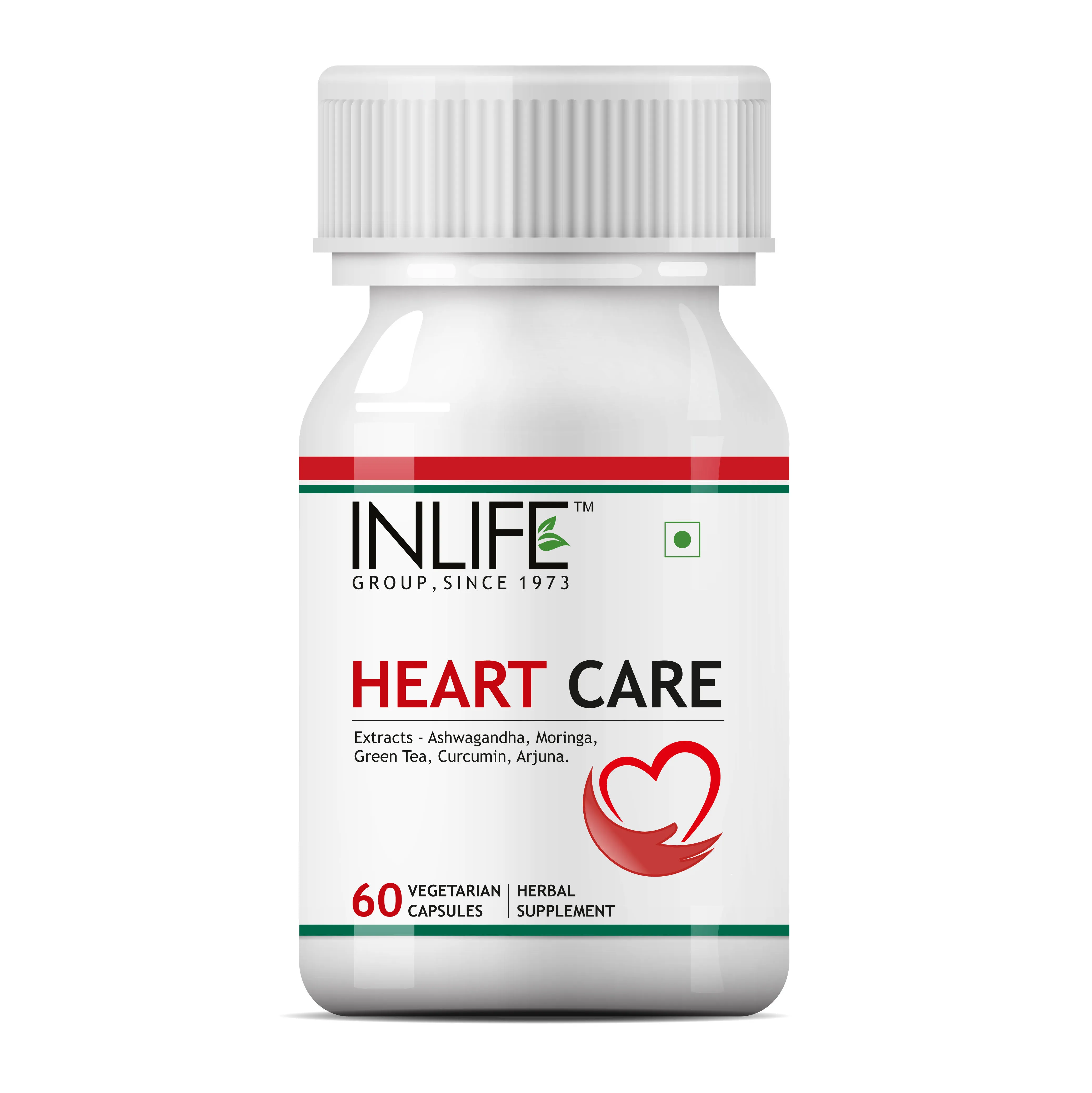 INLIFE Heart Care Supplement 500mg (60 Vegetarian Capsules)