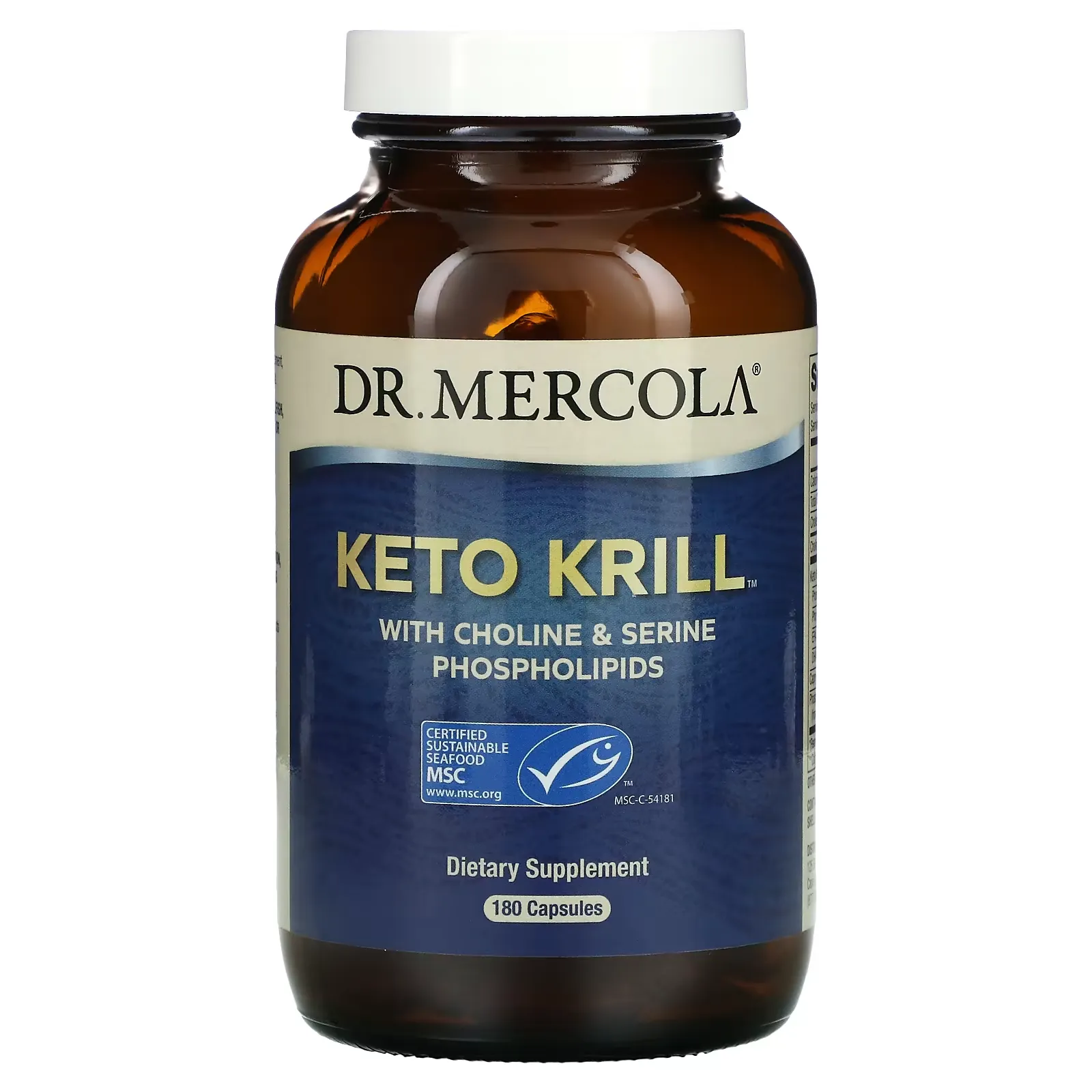 Keto Krill with Choline & Serine Phospholipids, 180 Capsules