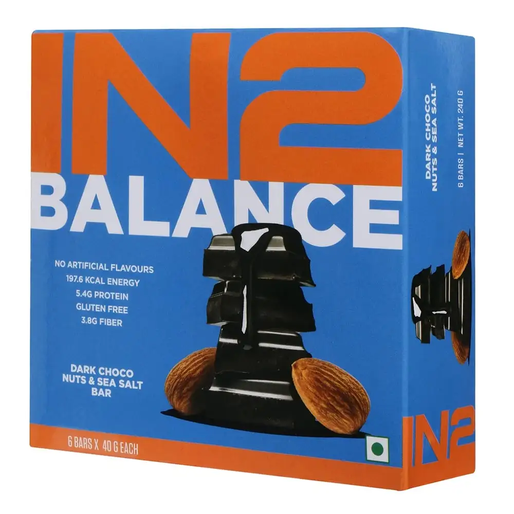 IN2 Balance Bars,  6 bar(s)  Dark Choco Almonds & Sea Salt