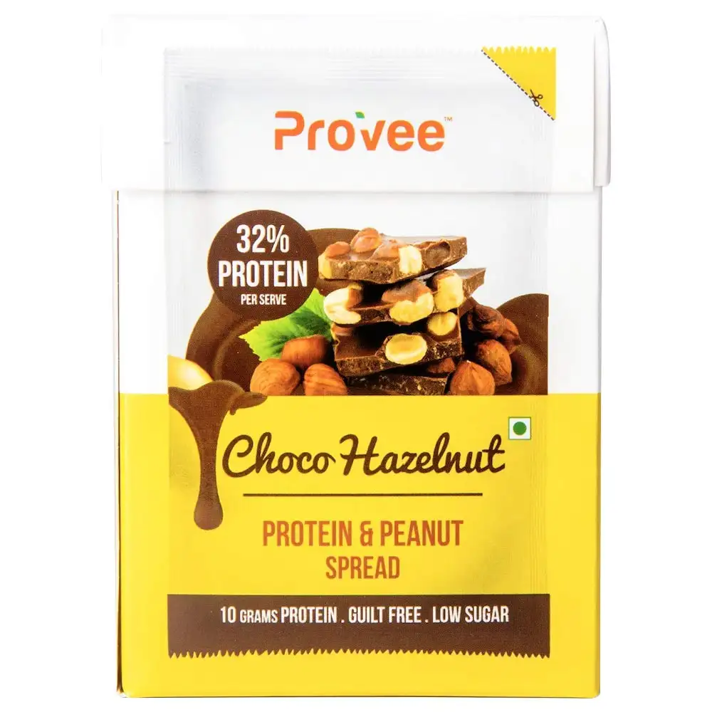 Provee Protein and Peanut Spread,  6 sachets/pack  Choco Hazelnut