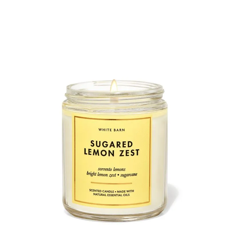 Bath & Body Works Sugared Lemon Zest Single Wick Candle