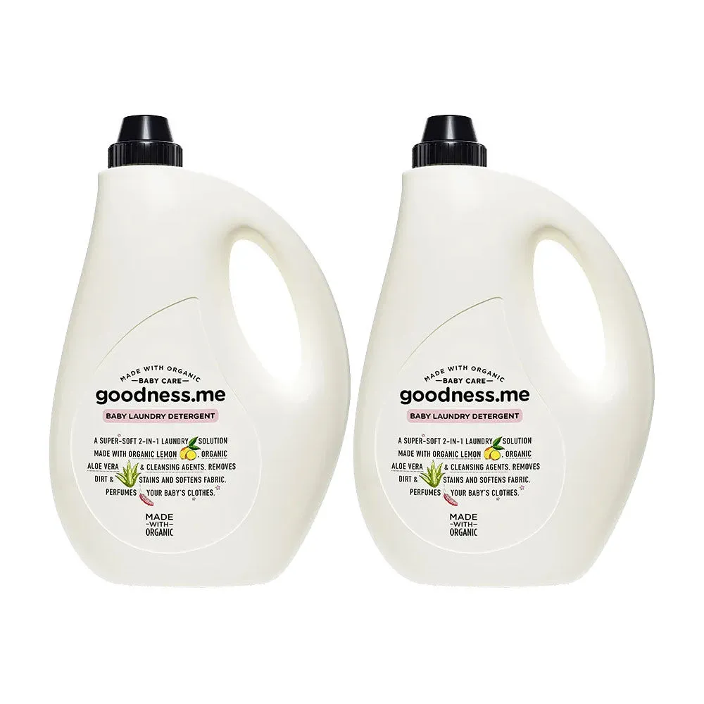 goodnessme Made With Organic 2-In-1 Baby Laundry Detergent & Conditioner 1 Litre (Pack Of 2)