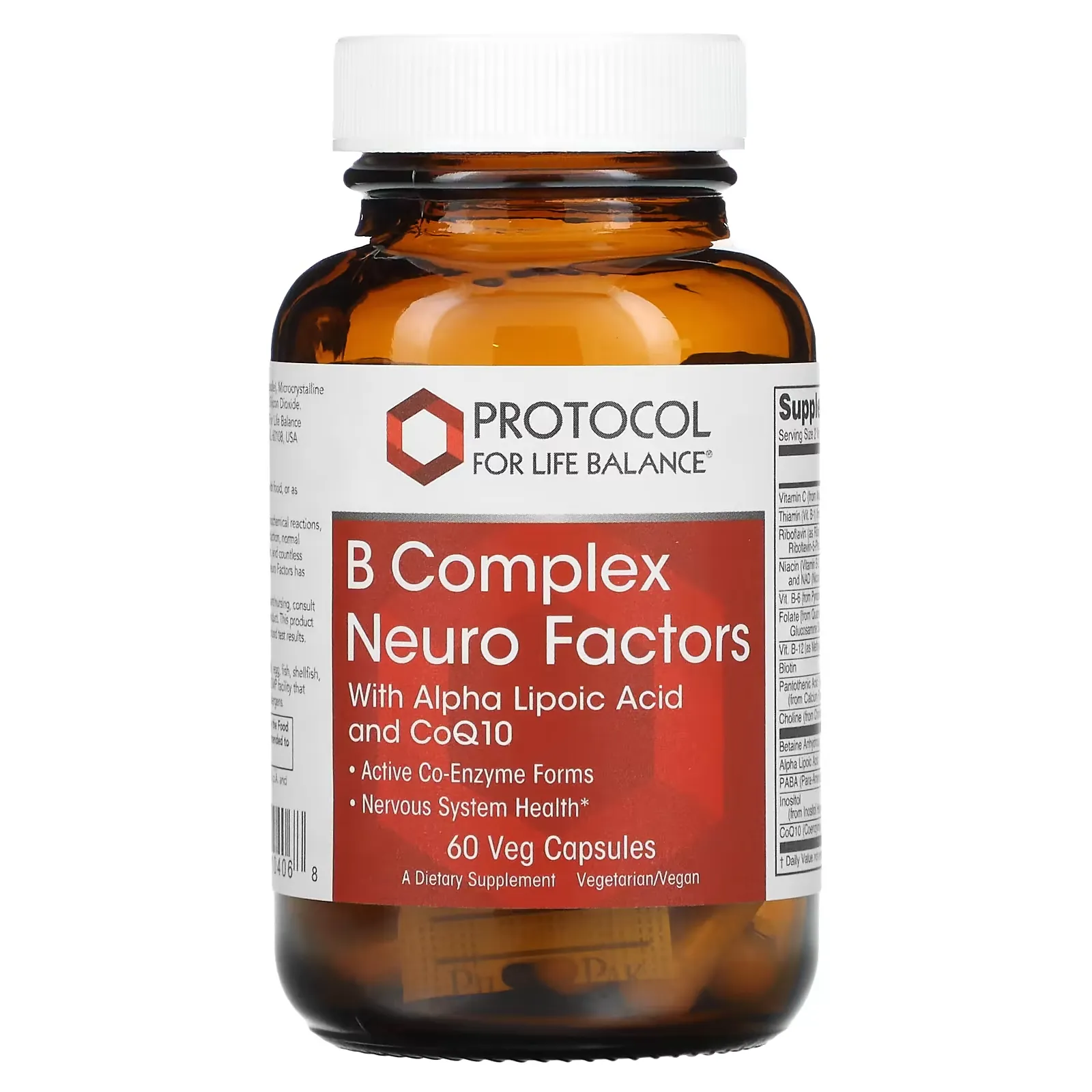 B Complex Neuro Factors, 60 Veg Capsules