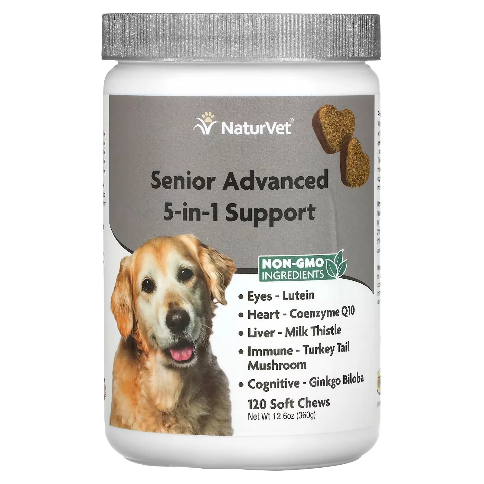 Senior Advanced 5-in-1 Support, 120 Soft Chews, 12.6 oz (360 g)