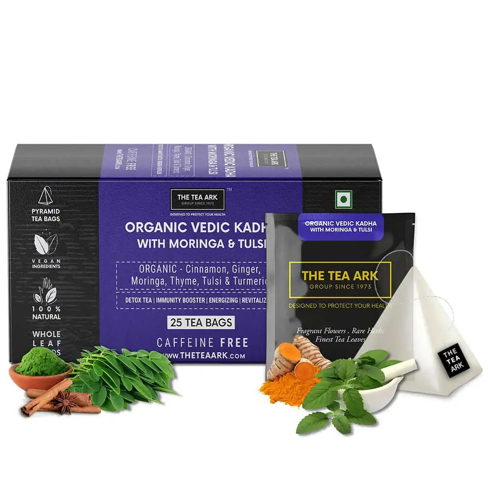 The Tea Ark Organic Vedic Kadha,  Moringa & Tulsi  25 Tea Bag(s)