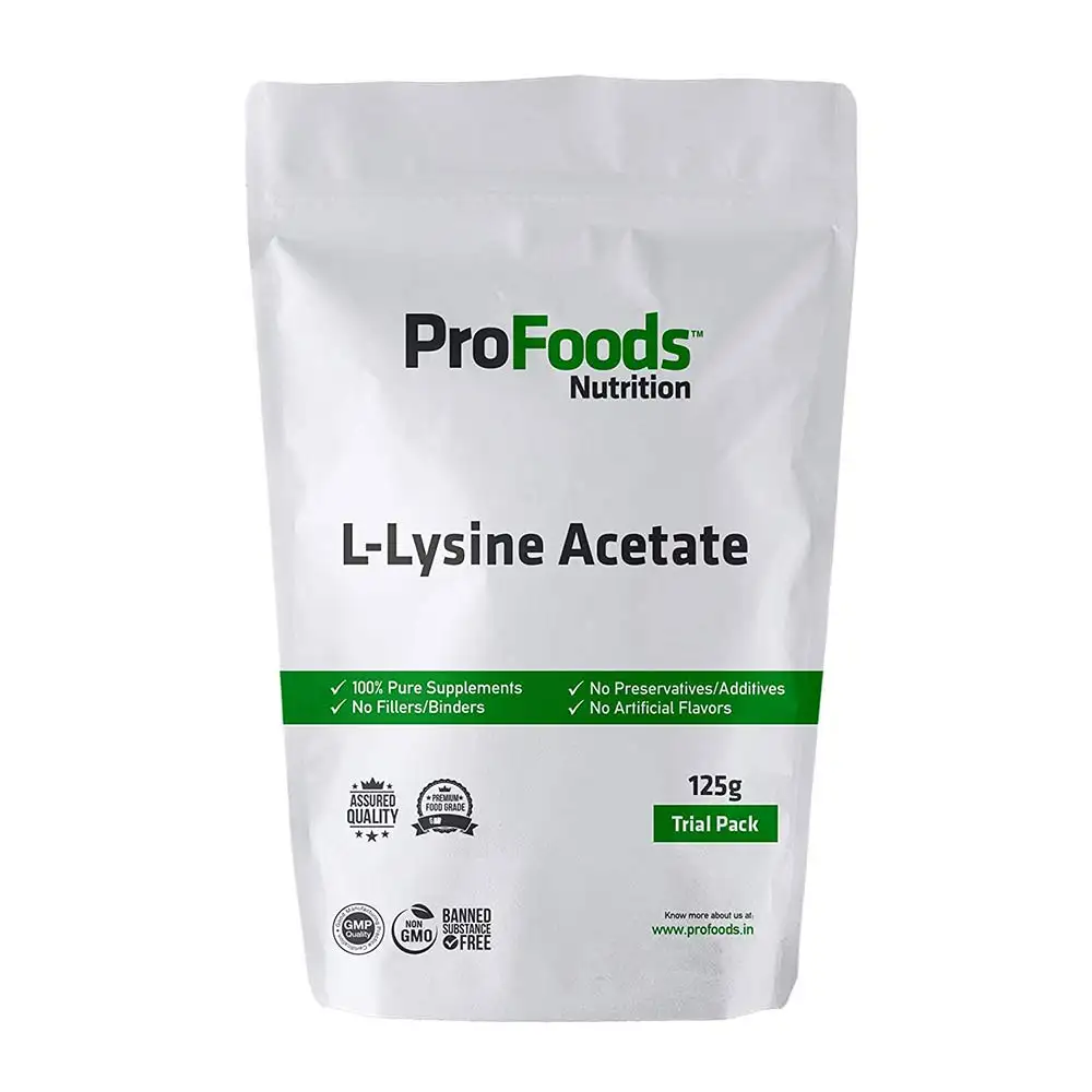 ProFoods L Lysine Acetate Powder,  125 g  Unflavoured