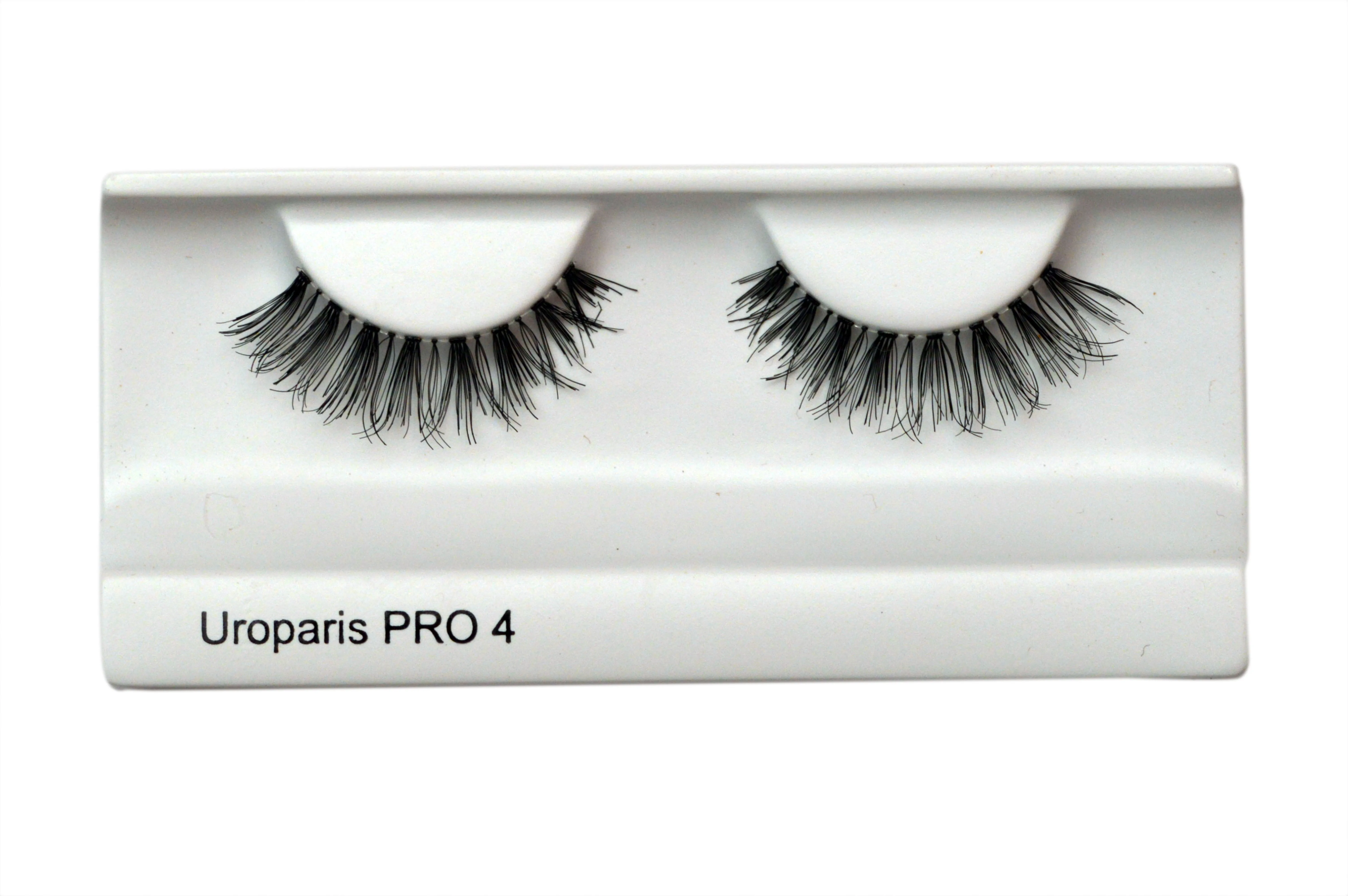 Uroparis Human Hair Eyelashes - PRO 4 / BLACK DOUBLE VOLUME HAIR