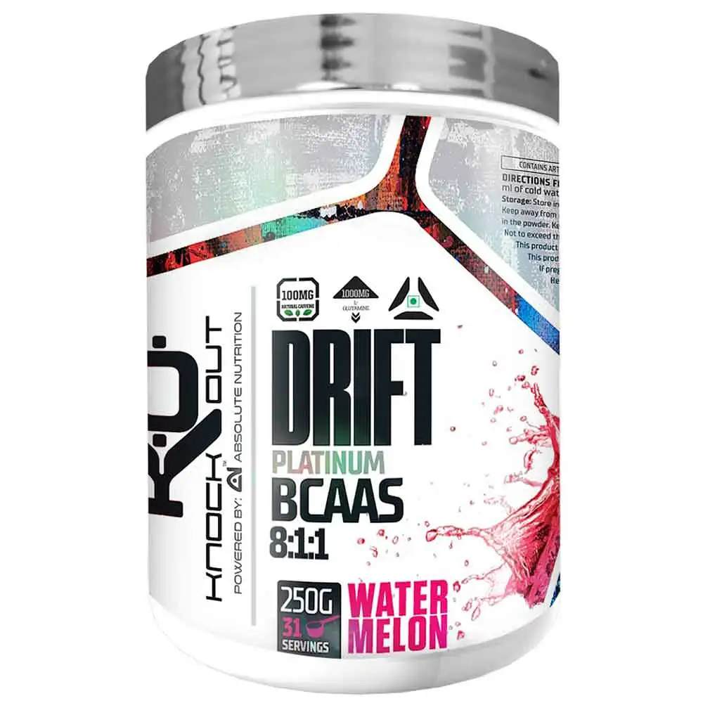 Absolute Nutrition Knockout Series Drift BCAA 8:1:1,  0.55 lb  31 Servings  Watermelon