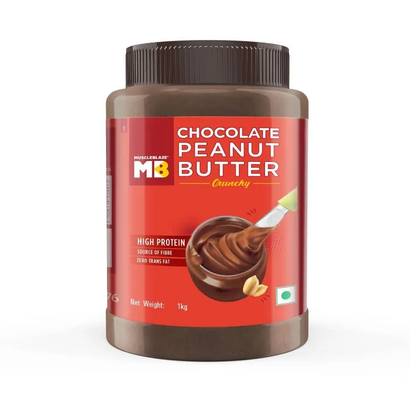 MuscleBlaze Chocolate Peanut Butter - Crunchy