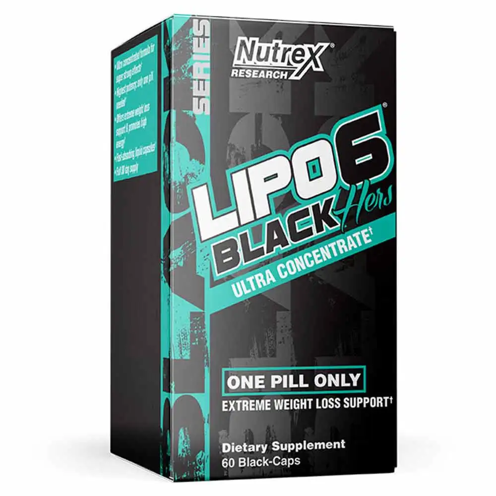 Nutrex Lipo-6 Black Hers UC,  60 capsules  Unflavoured