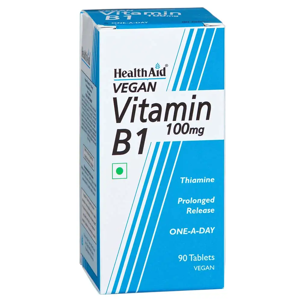 HealthAid Vitamin B1 100mg (Thiamin),  Unflavoured  90 tablet(s)