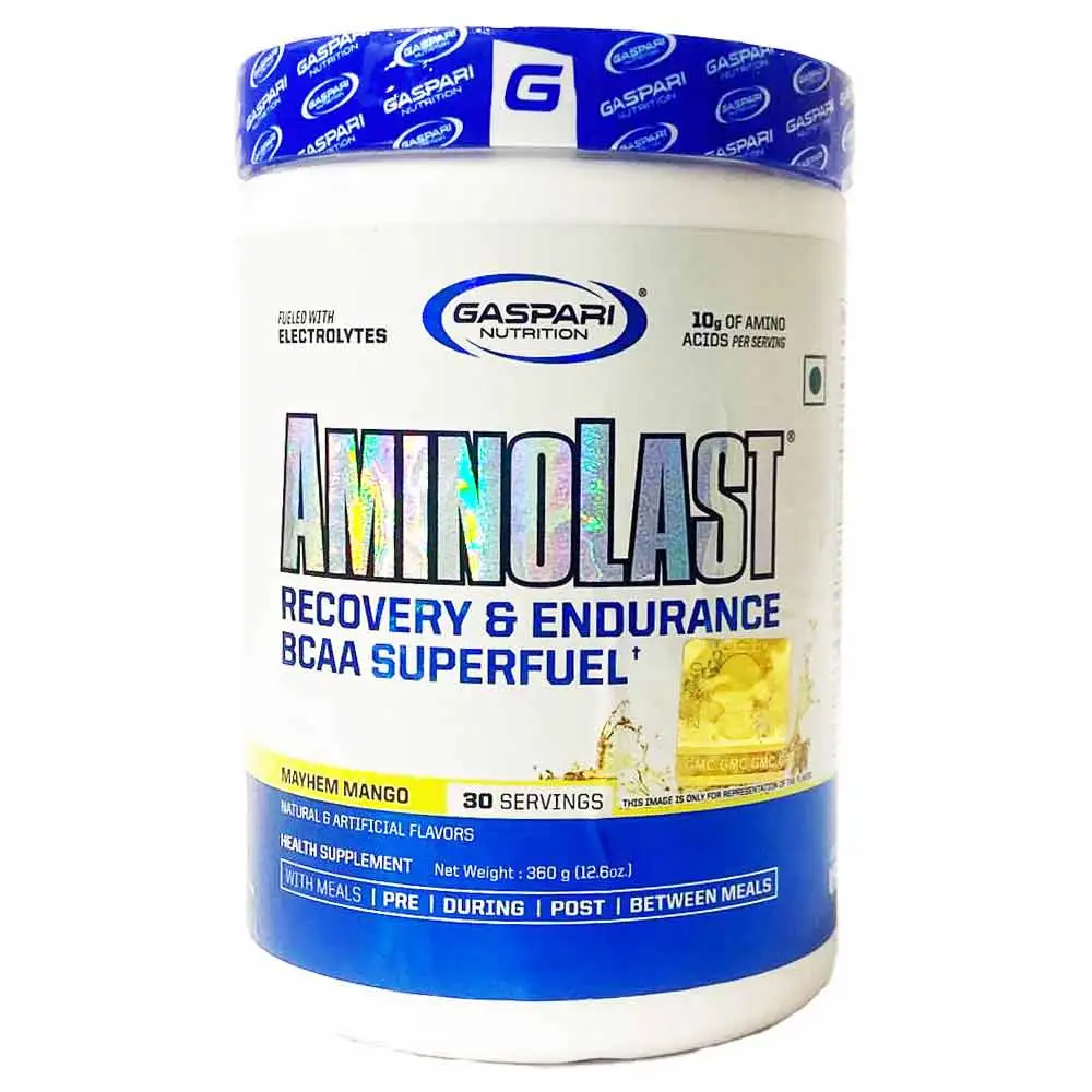 Gaspari Nutrition Aminolast,  0.79 lb  30 Servings  Mayhem Mango