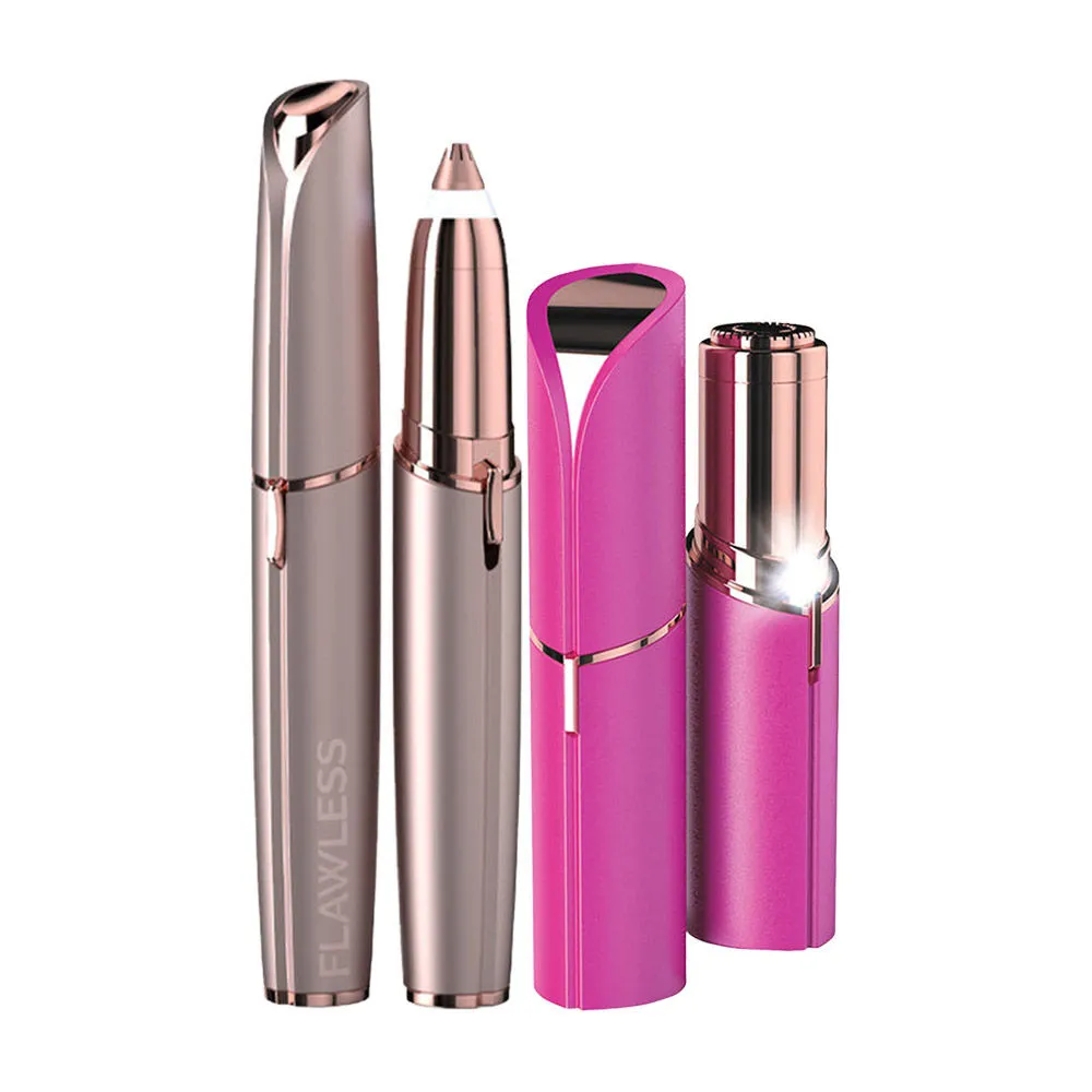 Flawless Finishing Touch Facial Hair Remover Pink Crystal+Finishing Touch Flawless Brows -Blush