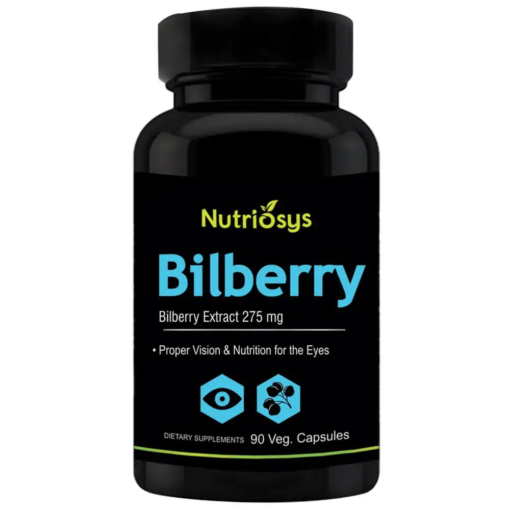 Nutriosys Bilberry Extract (275 mg),  90 capsules