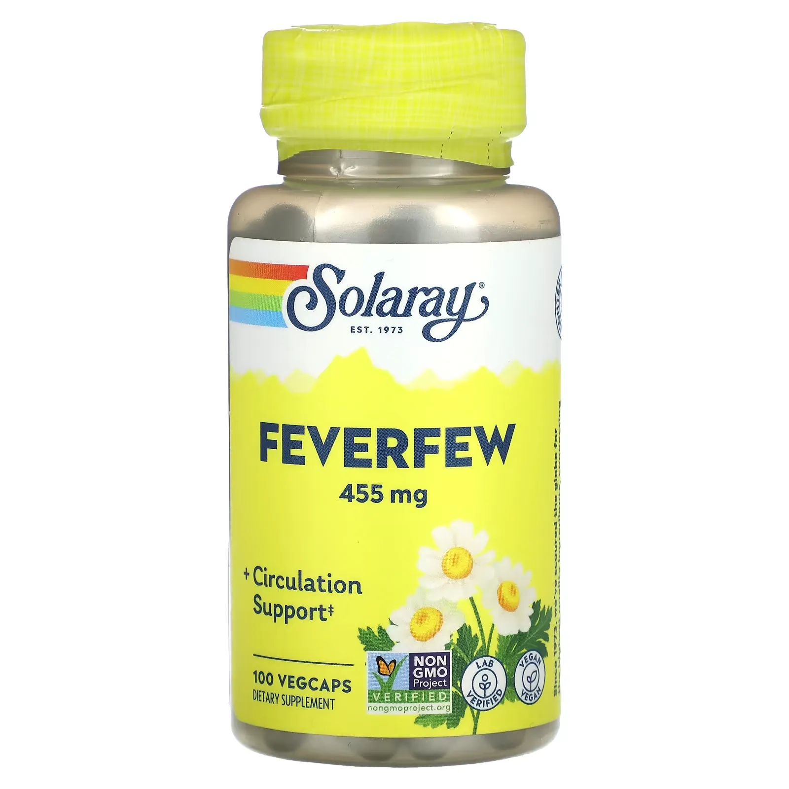 Feverfew, 455 mg, 100 VegCaps