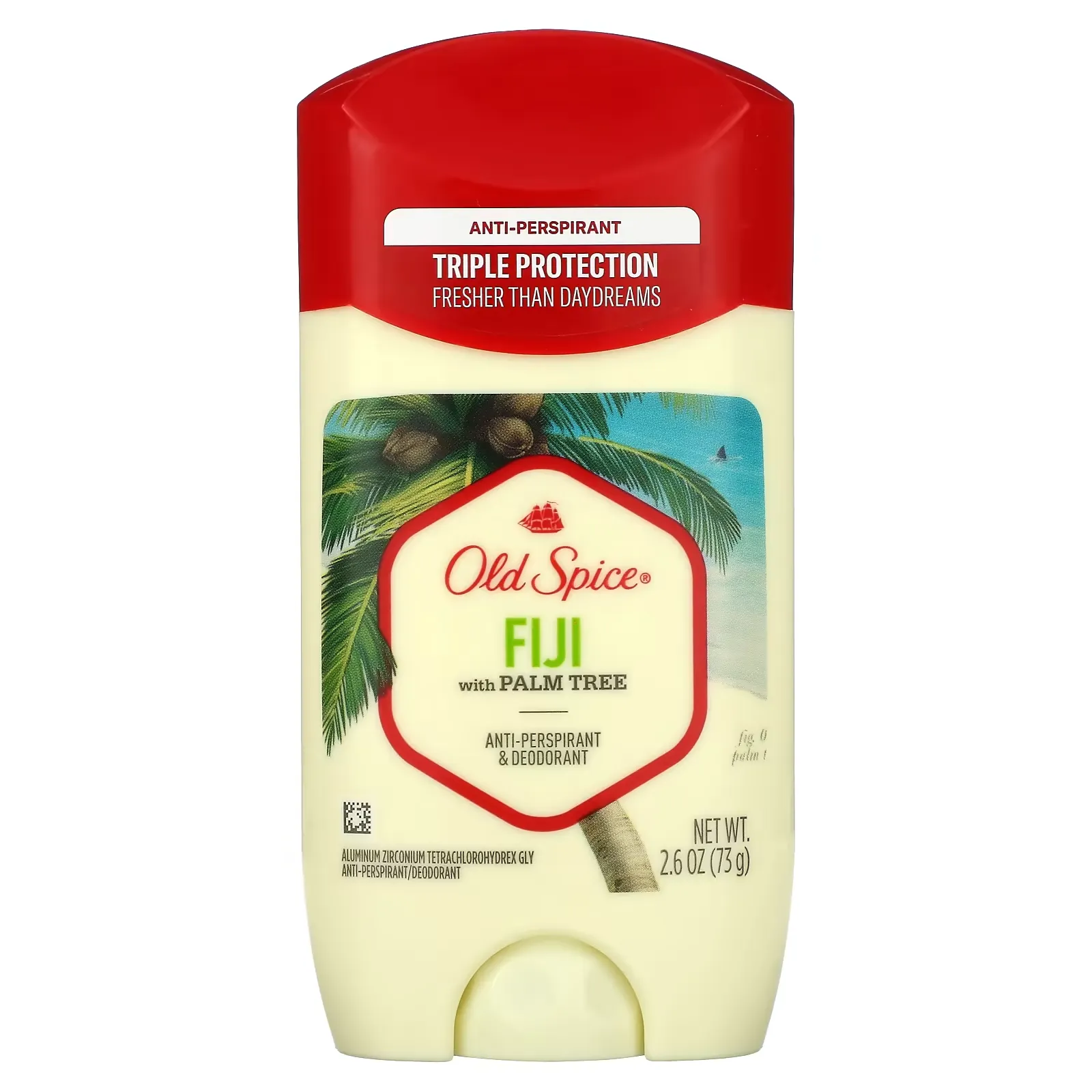 Anti-Perspirant & Deodorant, Fiji with Palm Tree, 2.6 oz (73 g)