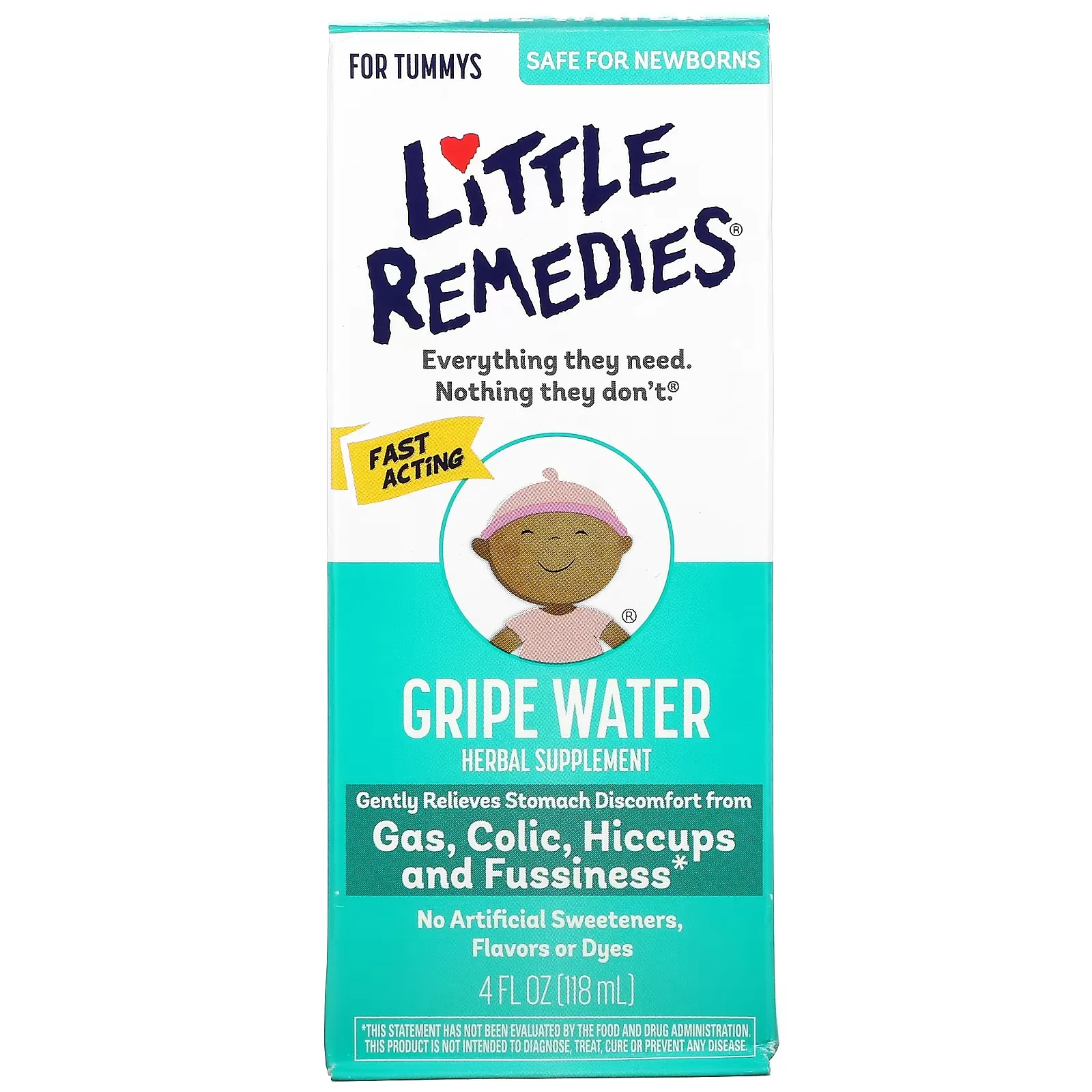 Gripe Water, For Tummys, 4 fl oz (118 ml)