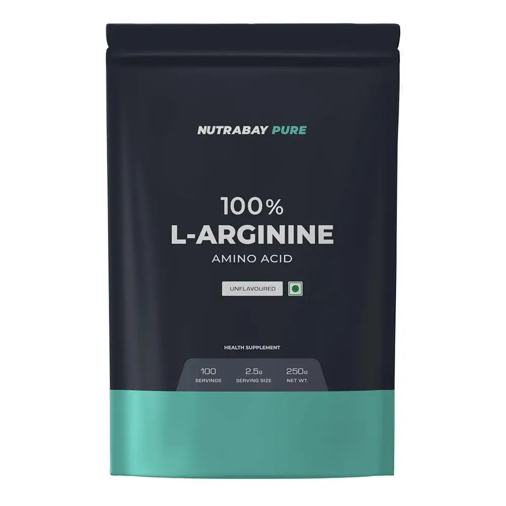 Nutrabay Pure 100% L-Arginine Amino Acid,  0.55 lb