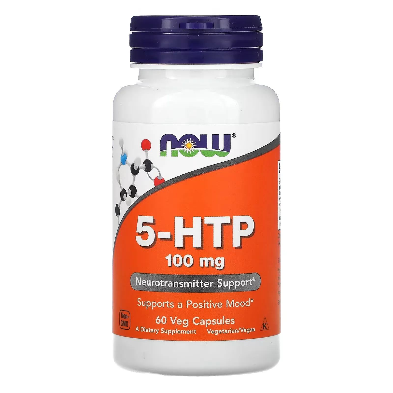 5-HTP, 100 mg, 60 Veg Capsules