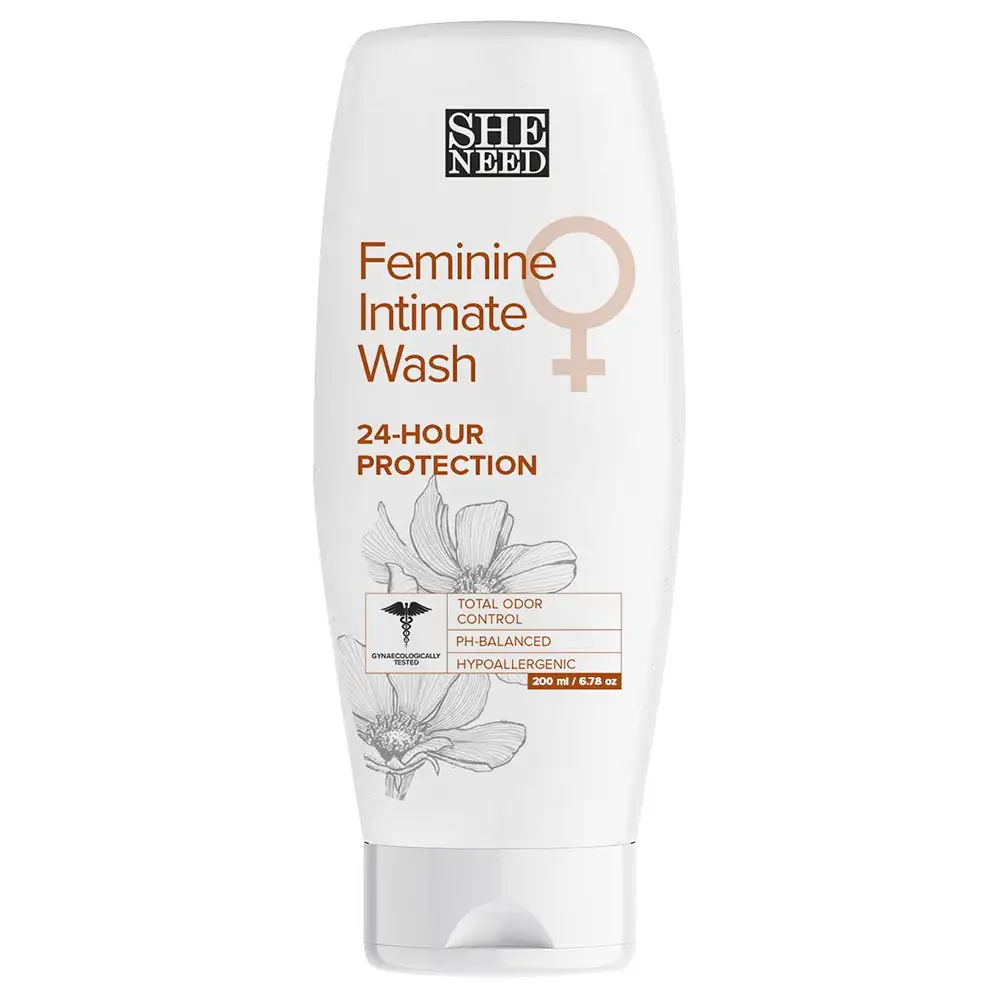 SheNeed Feminine Intimate Wash,  24 Hours Protection  200 ml