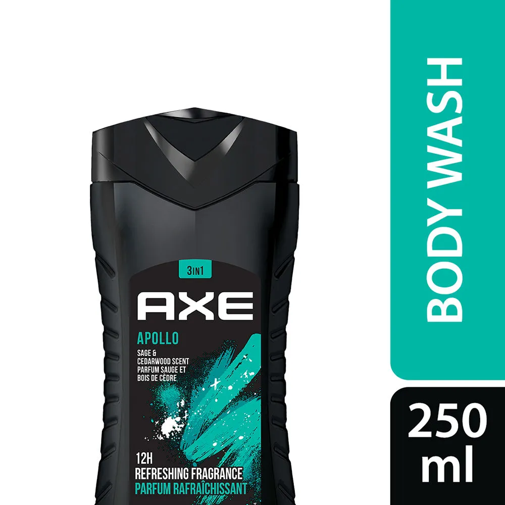 Axe Apollo 3 In 1 Body, Face & Hair Wash For Men