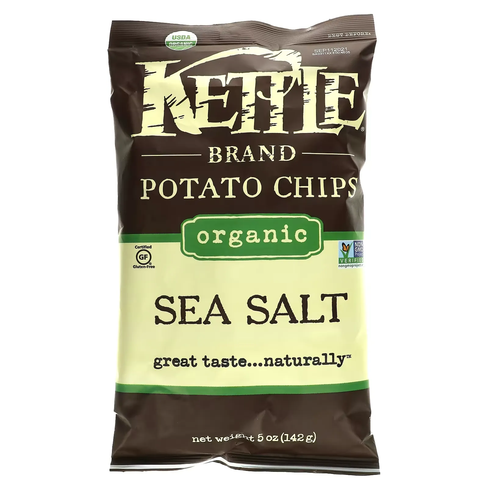 Organic Potato Chips, Sea Salt, 5 oz (142 g)