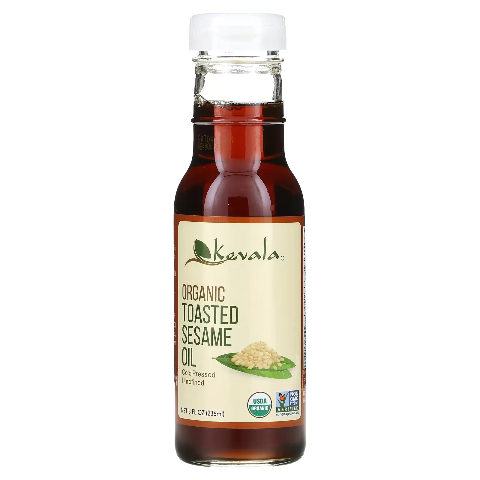 Organic Toasted Sesame Oil, 8 fl oz (236 ml)