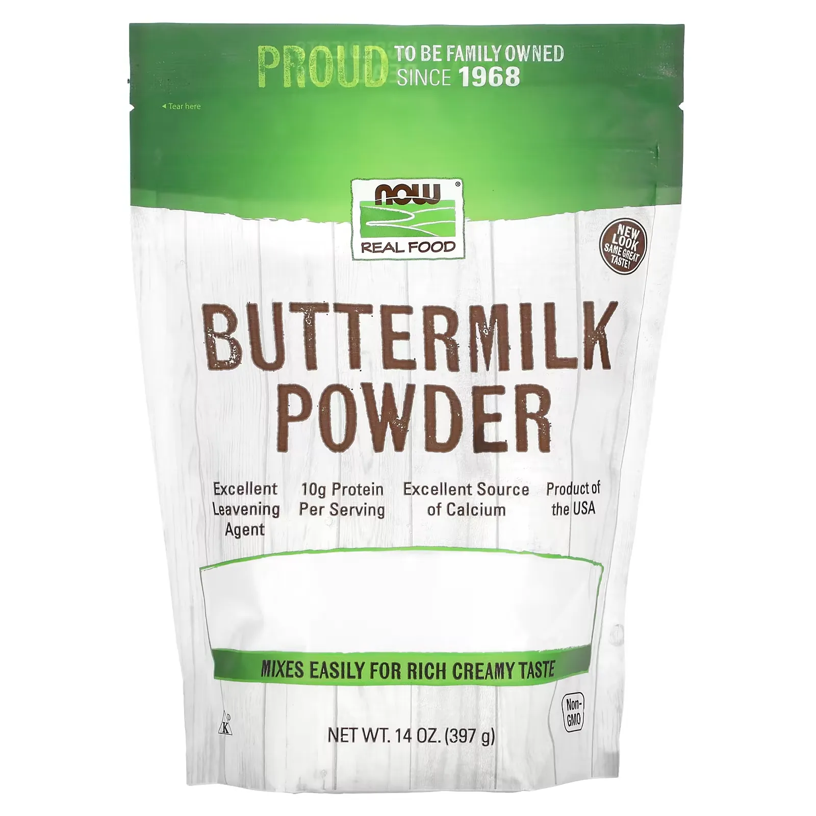 Real Food, Buttermilk Powder, 14 oz (397 g)