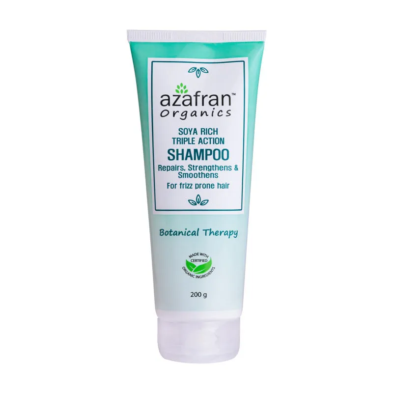 Azafran Organics Soya Rich Triple Action Shampoo